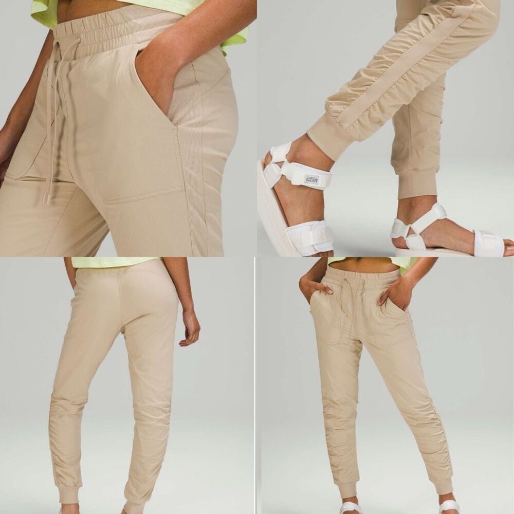 Lululemon Beyond the Studio 7/8 Jogger lined in color trench size 14